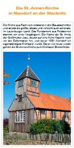 Faltblatt Kirche Niendorf Faltblatt Kirche Niendorf